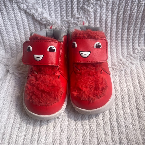 Nike Other - Nike Red Kids Sneakers with Fun Face Design